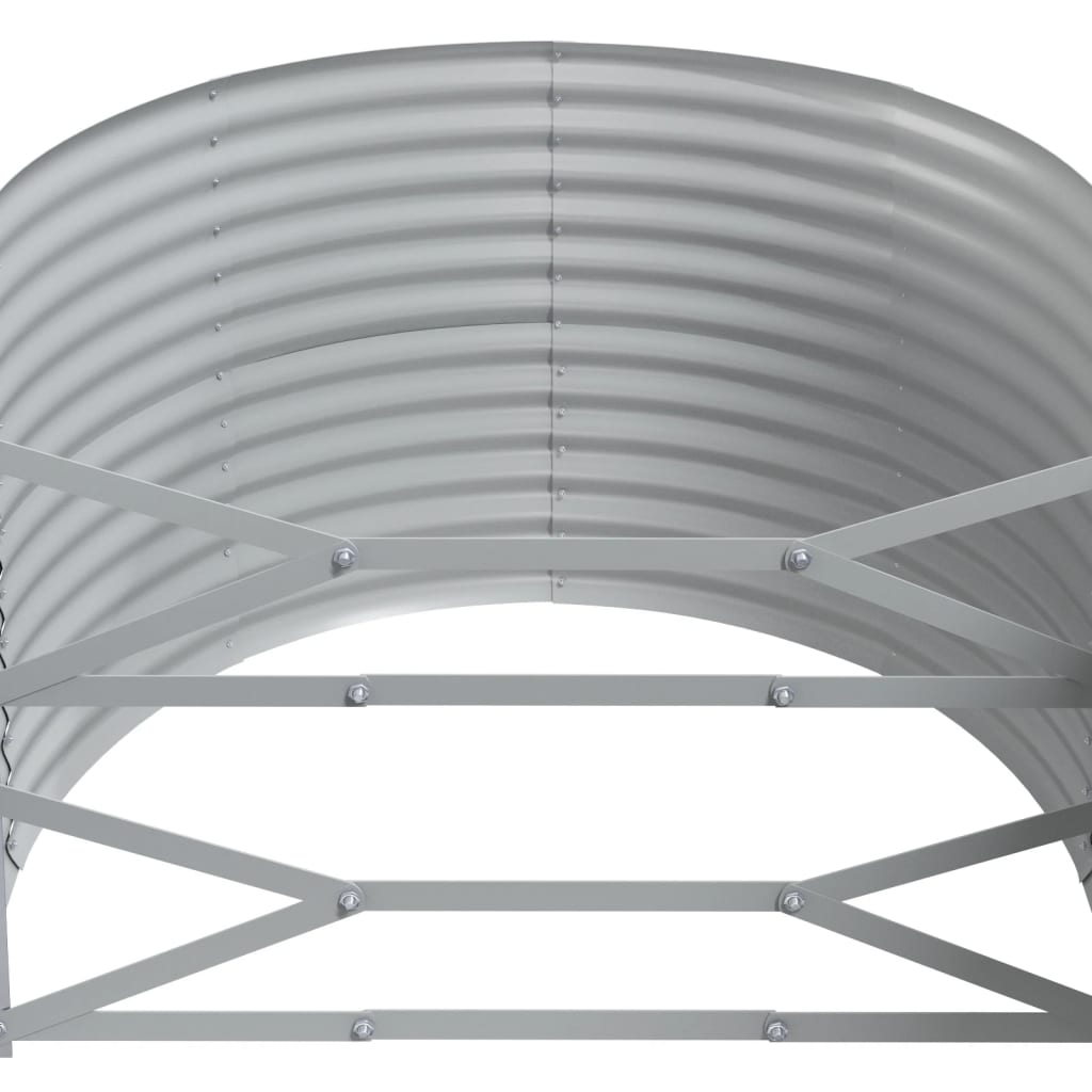 vidaXL Garden Raised Bed Patio Outdoor Raised Planter Box Powder-coated Steel-4