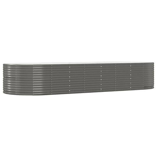 vidaXL Garden Raised Bed Patio Outdoor Raised Planter Box Powder-coated Steel-0